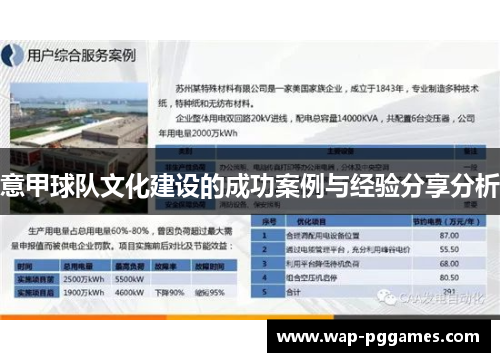 意甲球队文化建设的成功案例与经验分享分析